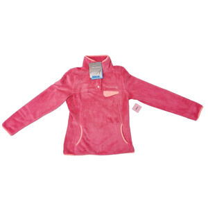 Free Country Venture Butter Pile Pullover Fleece Coral Blush Women's S Sweater